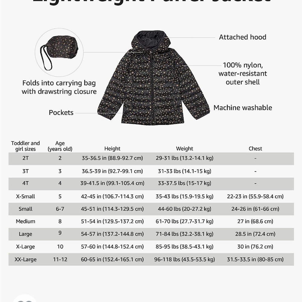 Girls winter jacket - Picture 3 of 9
